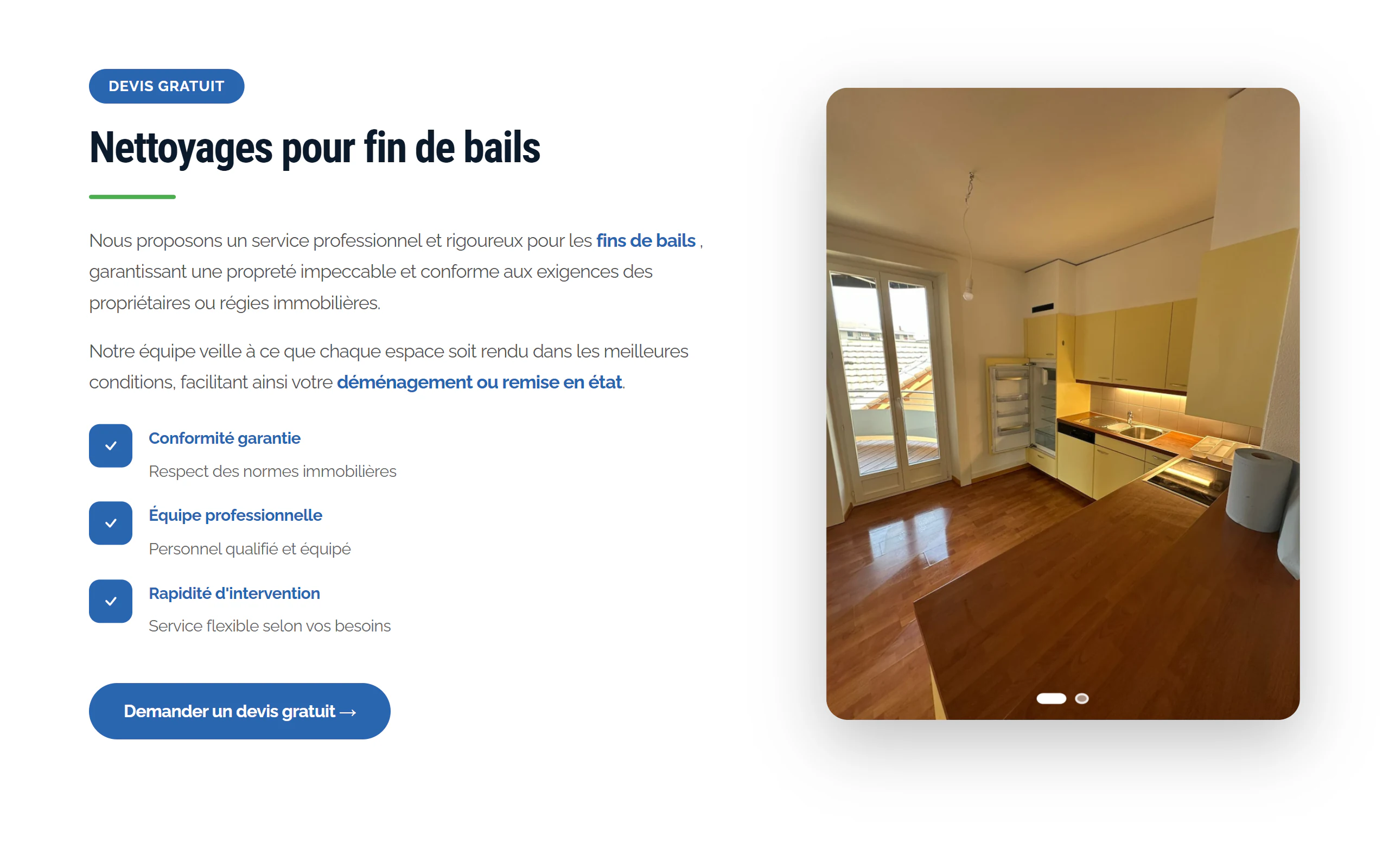 Econova Nettoyage — ancienne page services