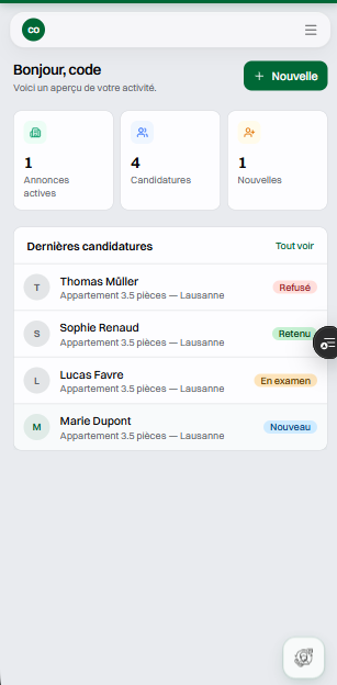 Lokdos — aperçu mobile