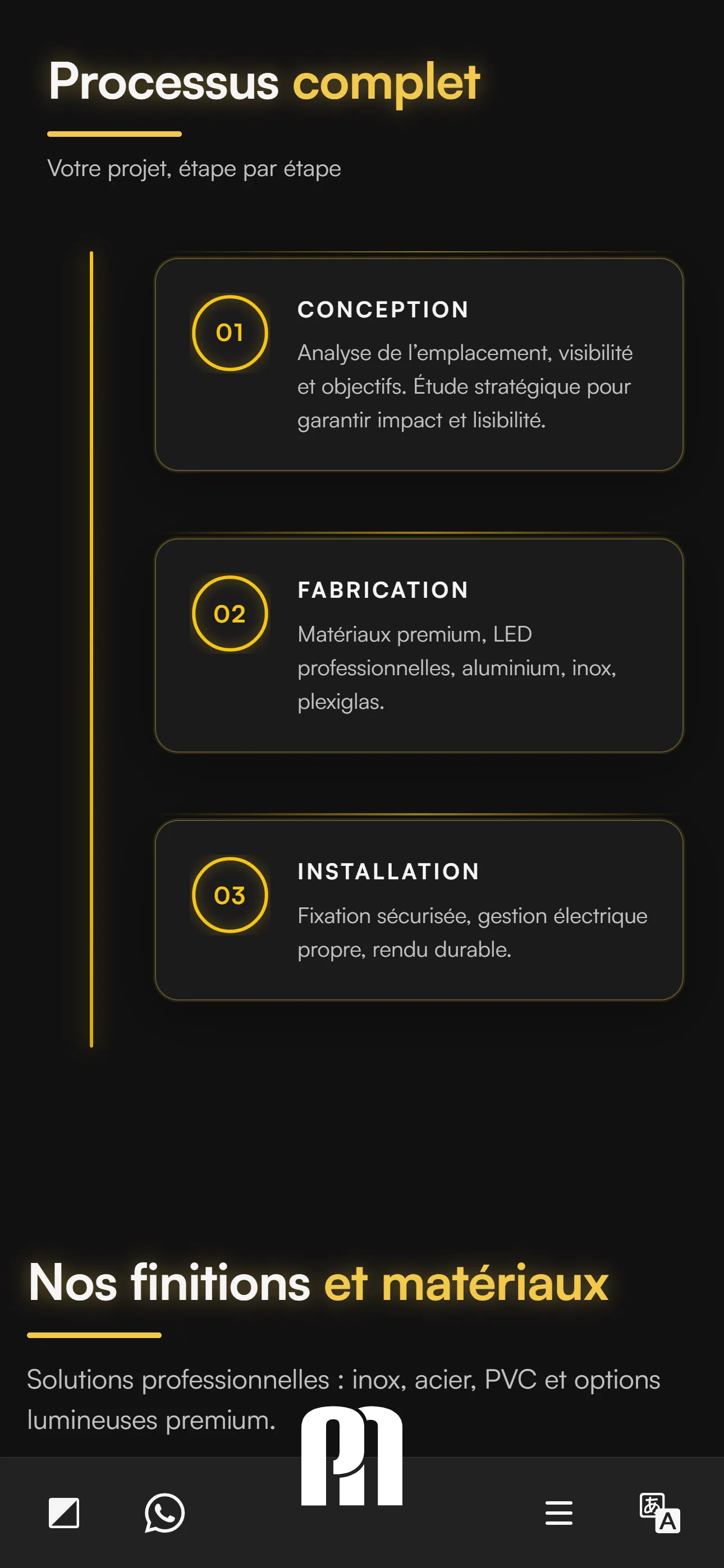AN Publicité — services mobile