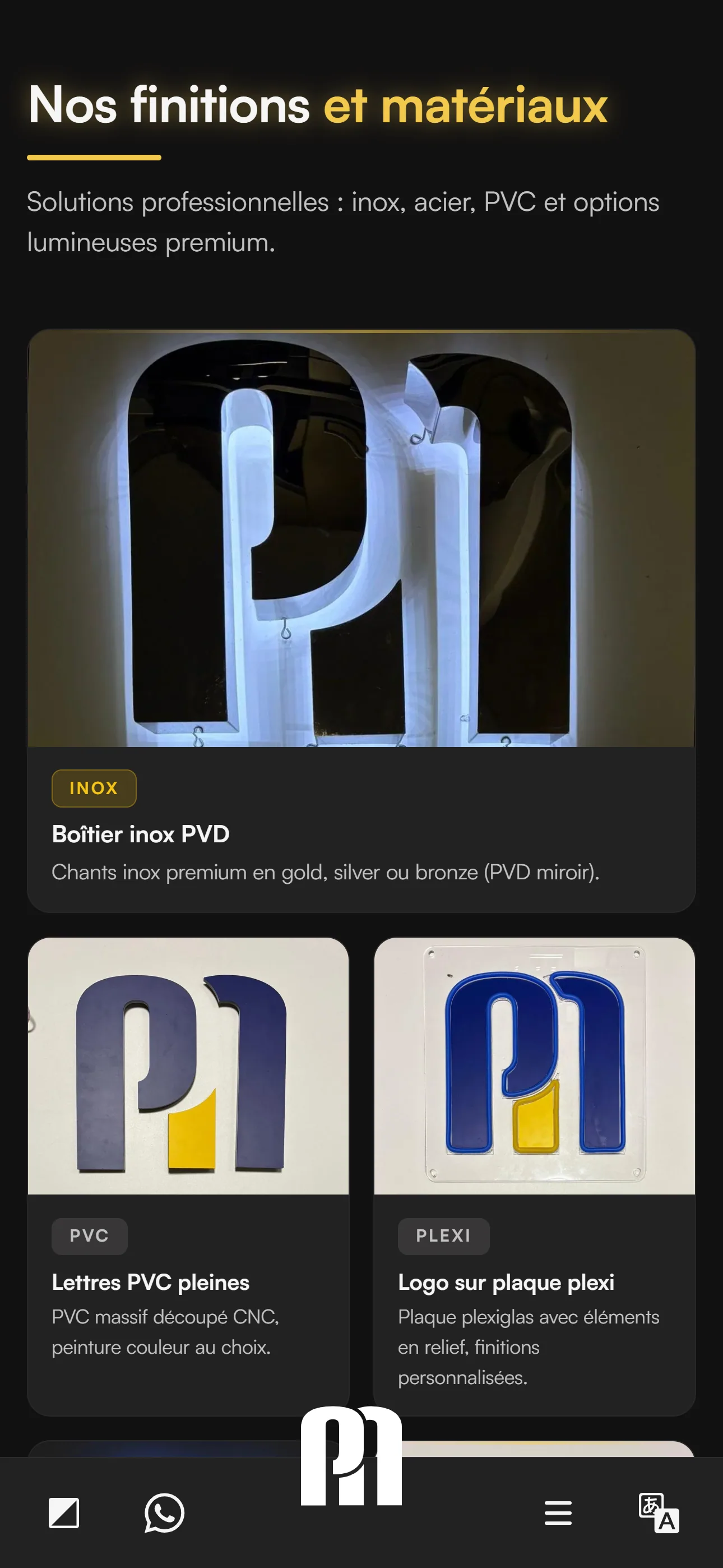 AN Publicité — devis mobile