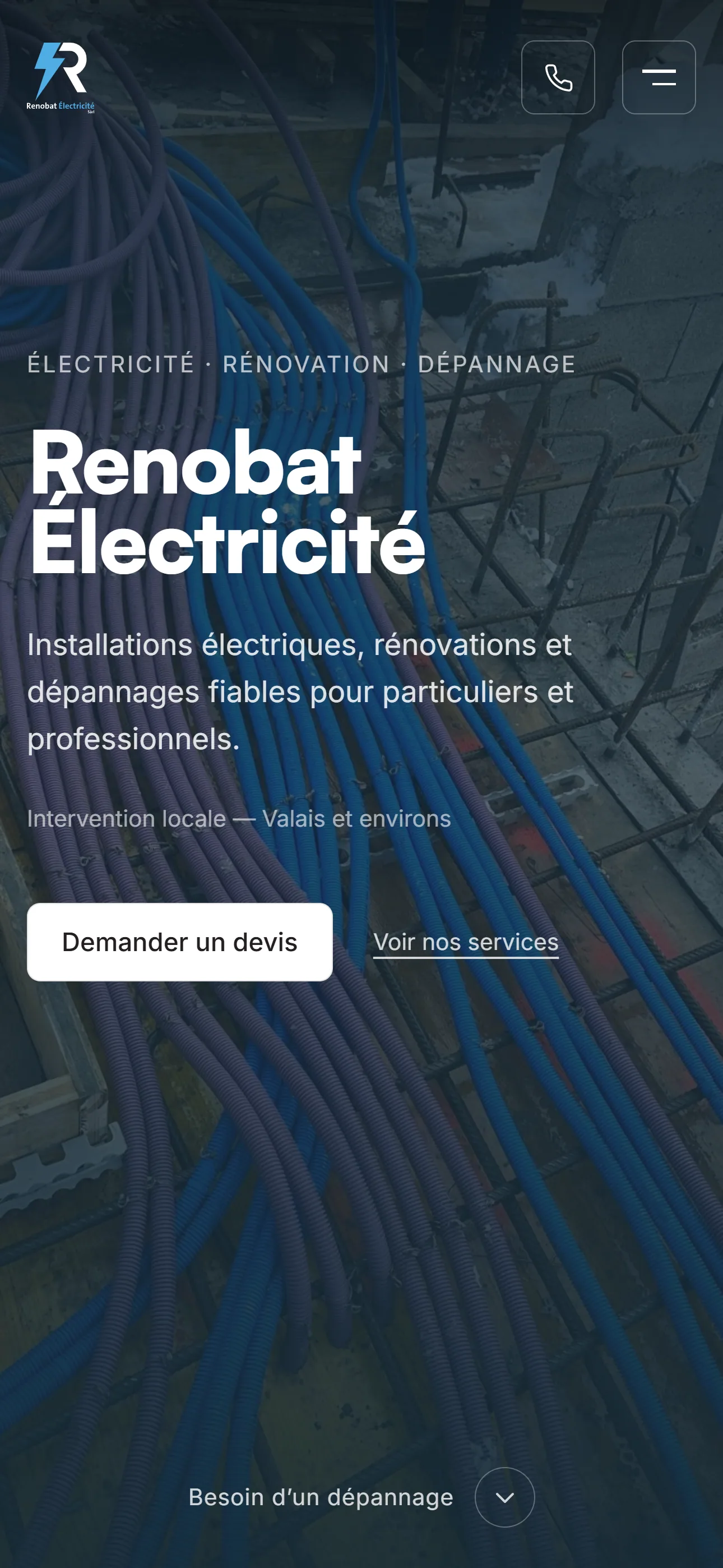 Renobat — accueil mobile