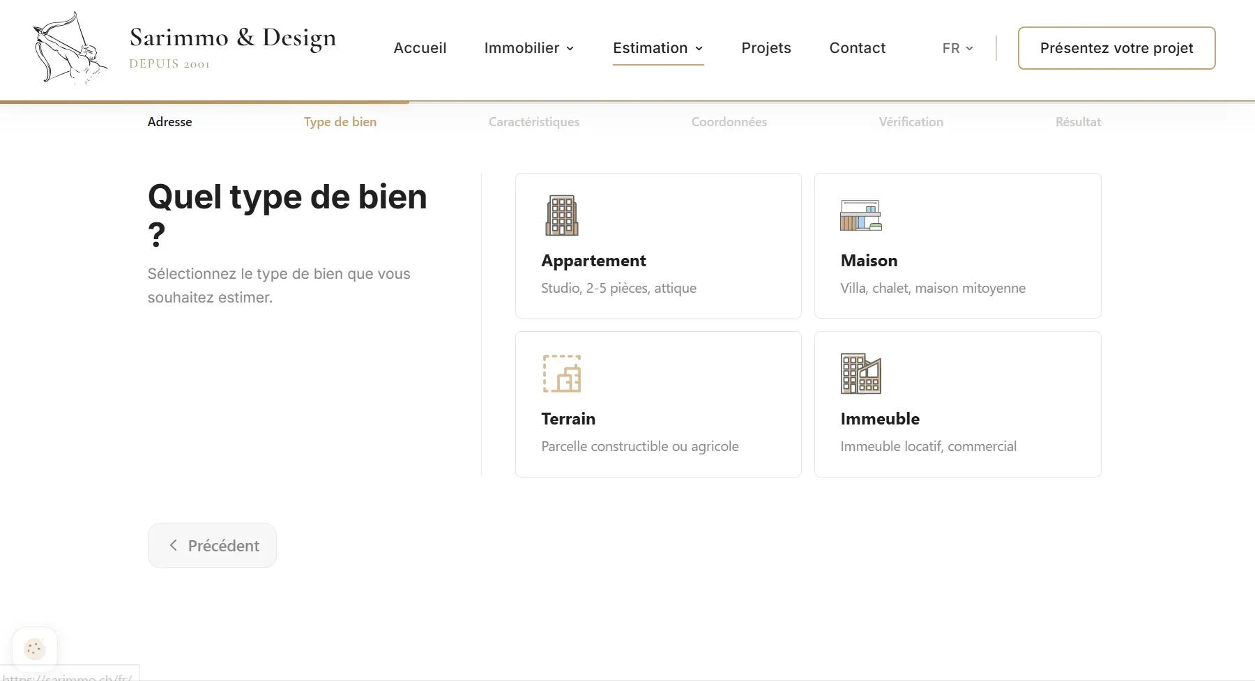 Sarimmo — étape de l'estimateur